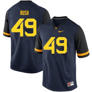 Men's West Virginia Mountaineers NCAA #49 Nick Rush Navy Authentic Nike Stitched College Football Jersey GZ15C07WK